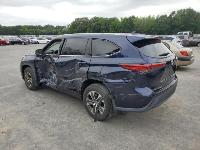 5TDGZRBH3NS573796 - 2022 TOYOTA HIGHLANDER XLE Mavi fotoğraf 2