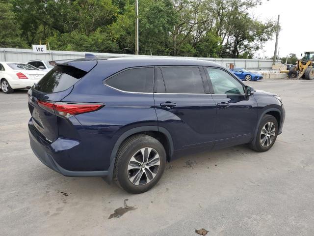 5TDGZRBH3NS573796 - 2022 TOYOTA HIGHLANDER XLE Mavi fotoğraf 3