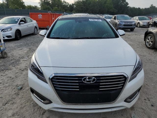 KMHE34L10GA009869 - 2016 HYUNDAI SONATA HYBRID WHITE photo 5