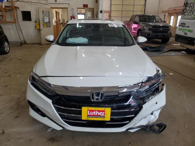1HGCV1F5XMA041695 - 2021 HONDA ACCORD EXL WHITE photo 5