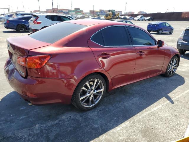 JTHBE262062003698 - 2006 LEXUS IS 350 BURGUNDY photo 3