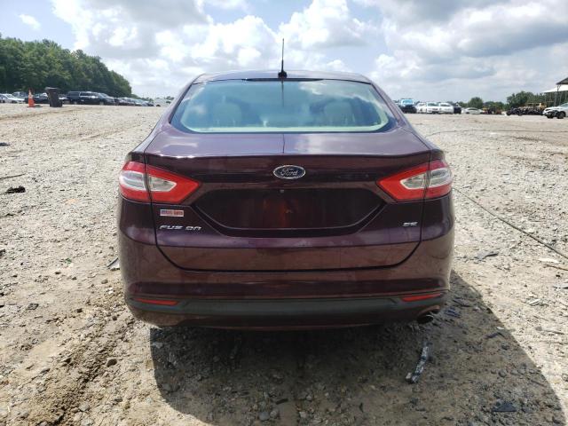 3FA6P0H76DR103300 - 2013 FORD FUSION SE მუქწითელი ფოტო 6