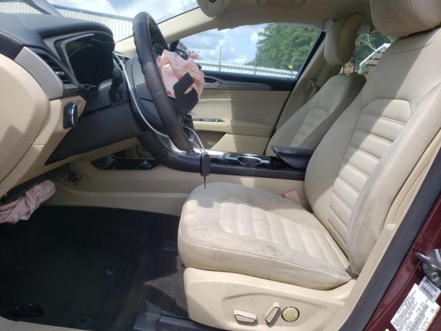 3FA6P0H76DR103300 - 2013 FORD FUSION SE მუქწითელი ფოტო 7