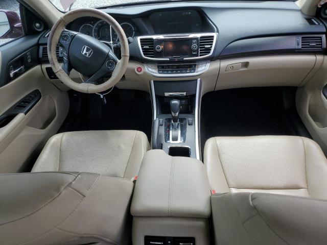 1HGCR2F87FA230893 - 2015 HONDA ACCORD EXL BURGUNDY photo 8