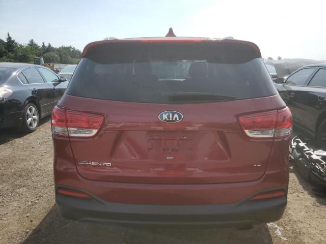 5XYPGDA54GG081326 - 2016 KIA SORENTO LX RED photo 6