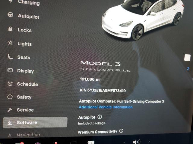 5YJ3E1EA9MF873419 - 2021 TESLA MODEL 3 Ağ foto 9