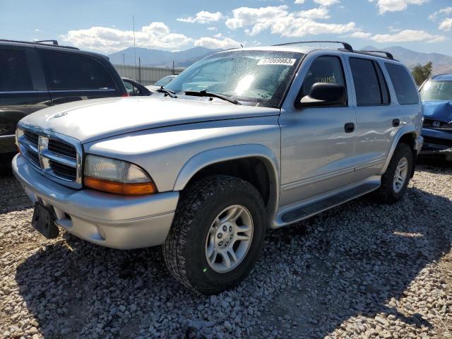 1B4HS58Z32F218444 - 2002 DODGE DURANGO SLT PLUS SILVER photo 1