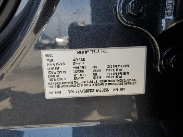 7SAYGDED3TA425056 - 2026 TESLA MODEL Y BLACK photo 14