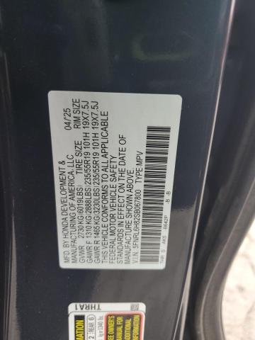 5FNRL6H82SB067800 - 2025 HONDA ODYSSEY TOURING BLUE photo 13