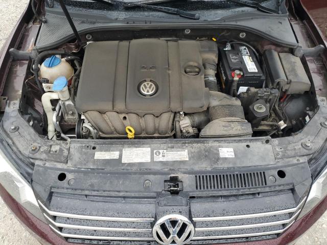 1VWBP7A34EC013701 - 2014 VOLKSWAGEN PASSAT SE BURGUNDY photo 11