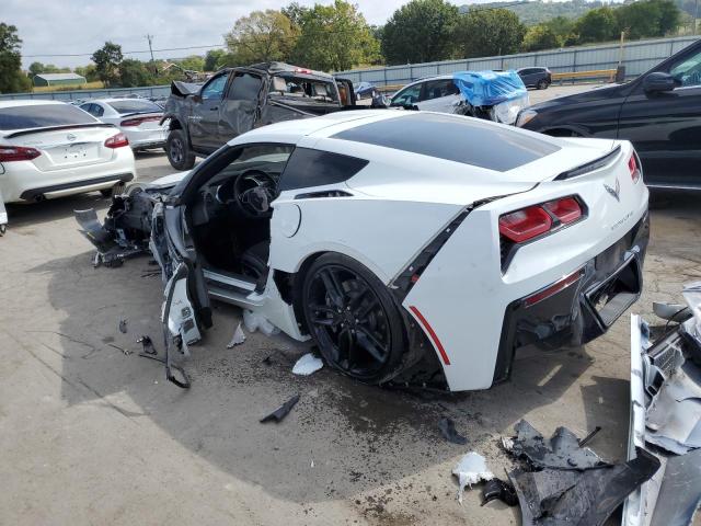 1G1YB2D72K5113205 - 2019 CHEVROLET CORVETTE STINGRAY 1LT WHITE photo 2