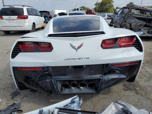 1G1YB2D72K5113205 - 2019 CHEVROLET CORVETTE STINGRAY 1LT WHITE photo 6