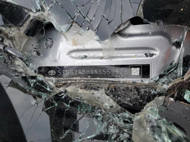 5TDGZRBH8NS559876 - 2022 TOYOTA HIGHLANDER XLE 银色 照片 14