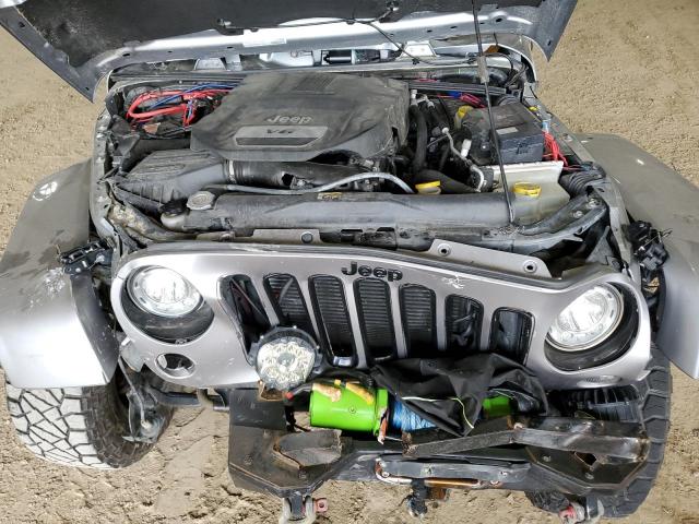 1C4HJWEG8HL619822 - 2017 JEEP WRANGLER U SAHARA SILVER photo 11