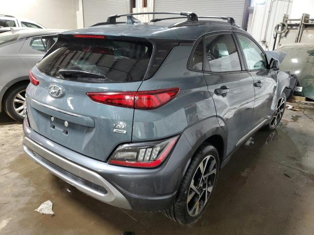 KM8K5CA3XNU872945 - 2022 HYUNDAI KONA LIMITED GRAY photo 3