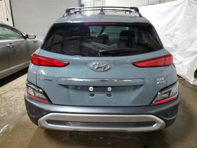 KM8K5CA3XNU872945 - 2022 HYUNDAI KONA LIMITED GRAY photo 6