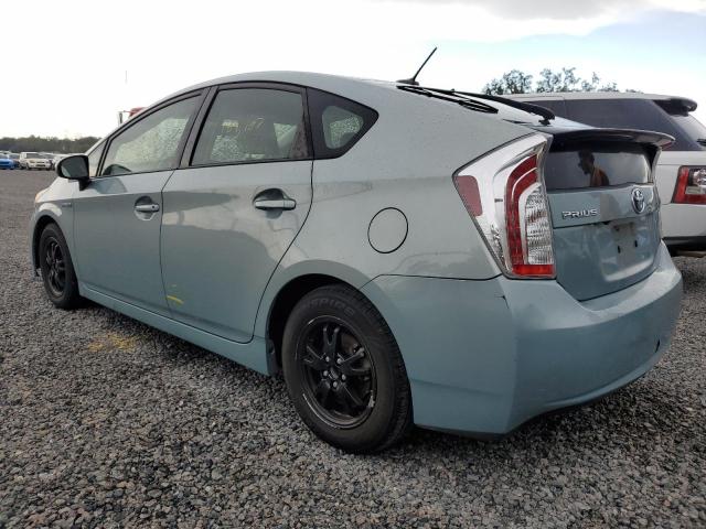 JTDKN3DU5C1542217 - 2012 TOYOTA PRIUS TEAL photo 2