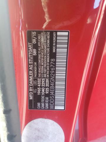 WDDSJ4EB4GN296778 - 2016 MERCEDES-BENZ CLA 250 RED photo 13