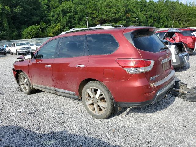 5N1AR2MM6EC728507 - 2014 NISSAN PATHFINDER S RED photo 2