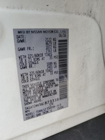 5N1AT2MV3GC873338 - 2016 NISSAN ROGUE S WHITE photo 13