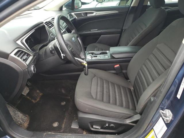 3FA6P0LU0KR129823 - 2019 FORD FUSION SE Bleu photo 7