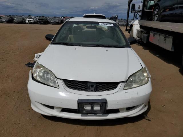 1HGEM21535L068543 - 2005 HONDA CIVIC LX WHITE photo 5