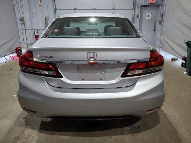 19XFB2F55EE054427 - 2014 HONDA CIVIC LX SILVER photo 6