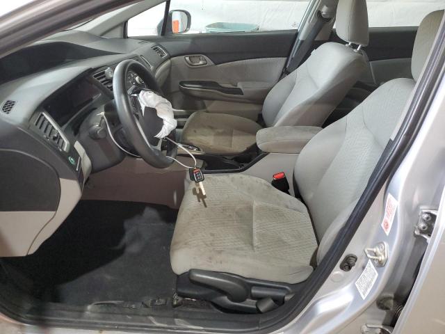 19XFB2F55EE054427 - 2014 HONDA CIVIC LX SILVER photo 7