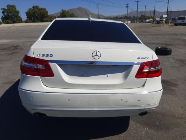 WDDHF8HBXAA089079 - 2010 MERCEDES-BENZ E 350 4MATIC WHITE photo 6