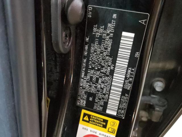 5TDBK3EHXDS205251 - 2013 TOYOTA HIGHLANDER BASE Қара фото 13