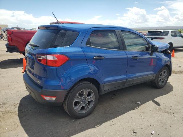 MAJ3S2FE6KC280259 - 2019 FORD ECOSPORT S Bleu photo 3