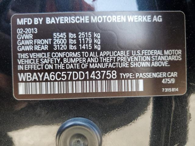 WBAYA6C57DD143758 - 2013 BMW 740 I BLACK photo 12