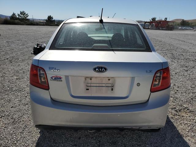 KNADH4A39B6731100 - 2011 KIA RIO BASE SILVER photo 6