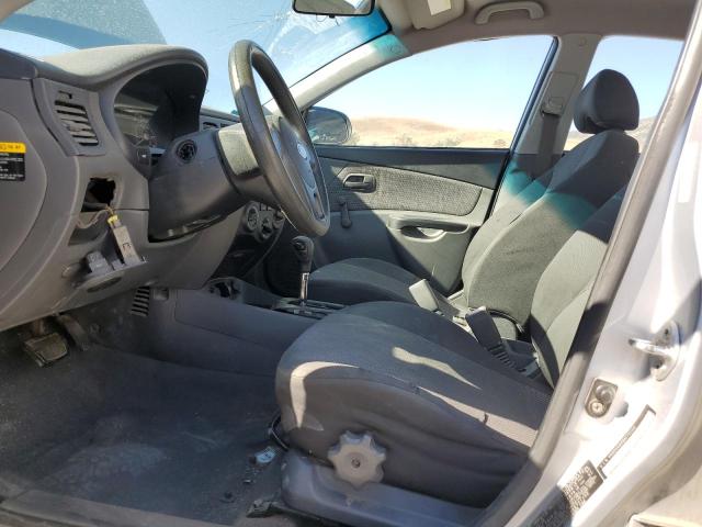 KNADH4A39B6731100 - 2011 KIA RIO BASE SILVER photo 7
