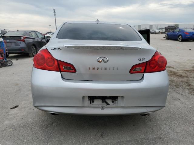 JN1CV6AP8AM404772 - 2010 INFINITI G37 BASE SILVER photo 6