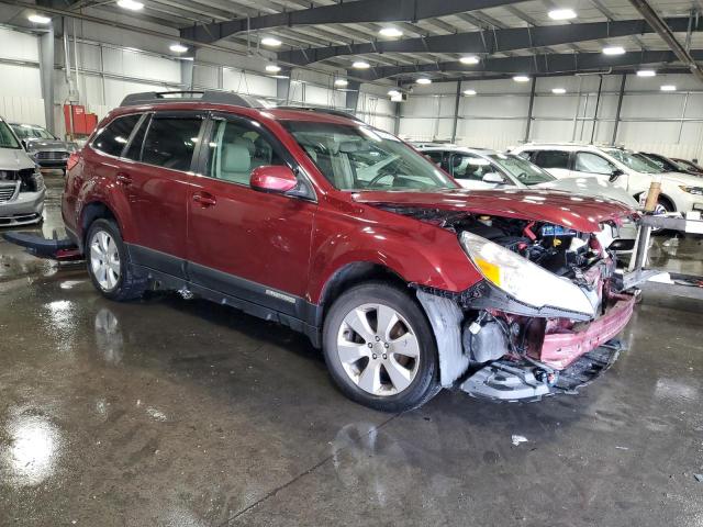 4S4BRCGC8B3315822 - 2011 SUBARU OUTBACK 2.5I PREMIUM RED photo 4