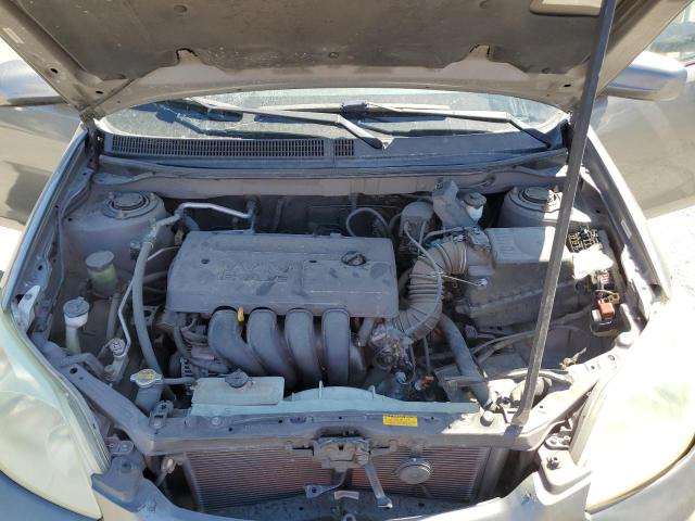 2T1KR32E34C186833 - 2004 TOYOTA COROLLA MA XR GRAY photo 11