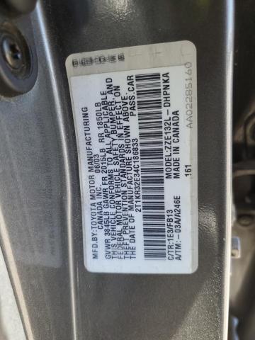 2T1KR32E34C186833 - 2004 TOYOTA COROLLA MA XR GRAY photo 13