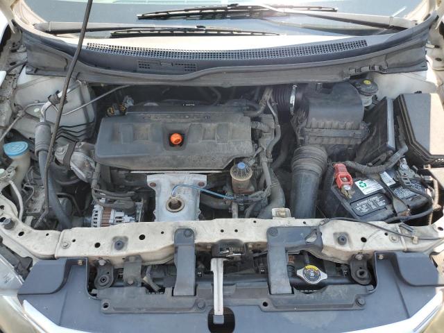 19XFB2F5XCE323597 - 2012 HONDA CIVIC LX WHITE photo 11