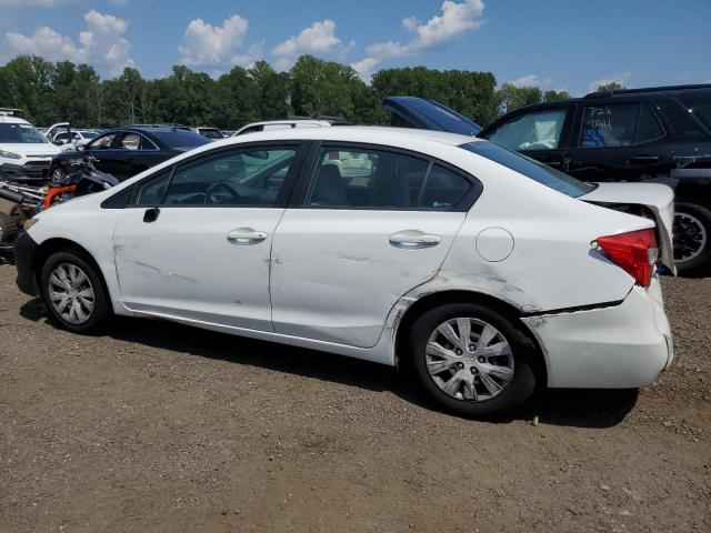 19XFB2F5XCE323597 - 2012 HONDA CIVIC LX WHITE photo 2