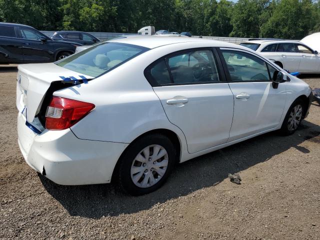 19XFB2F5XCE323597 - 2012 HONDA CIVIC LX WHITE photo 3