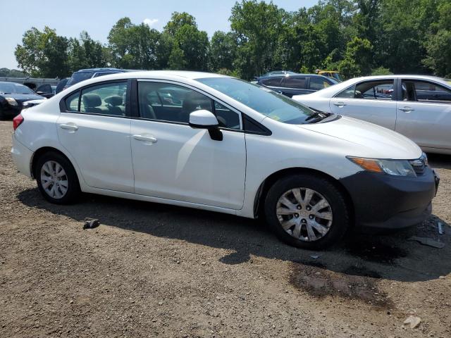 19XFB2F5XCE323597 - 2012 HONDA CIVIC LX WHITE photo 4