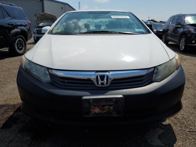 19XFB2F5XCE323597 - 2012 HONDA CIVIC LX WHITE photo 5