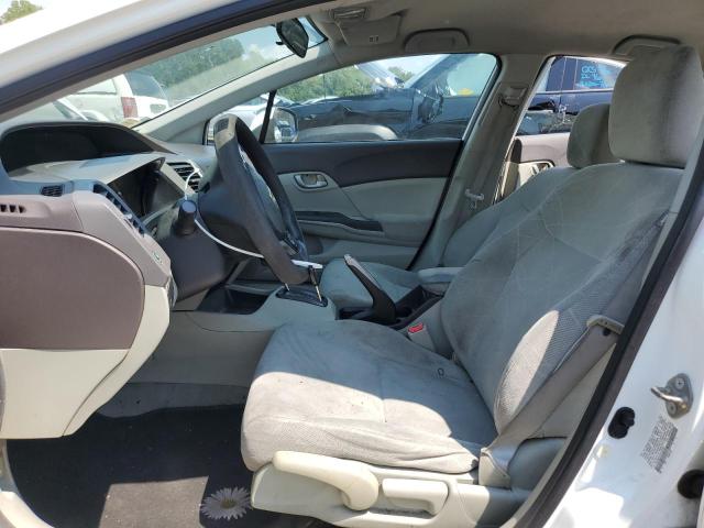 19XFB2F5XCE323597 - 2012 HONDA CIVIC LX WHITE photo 7