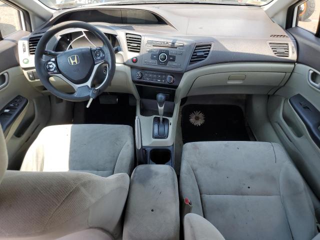 19XFB2F5XCE323597 - 2012 HONDA CIVIC LX WHITE photo 8