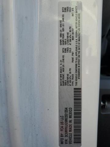 3C6MRVJG9ME551354 - 2021 RAM PROMASTER 3500 HIGH თეთრი ფოტო 13