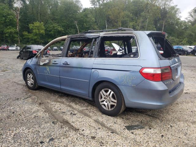 5FNRL38477B059436 - 2007 HONDA ODYSSEY EX BLUE photo 2