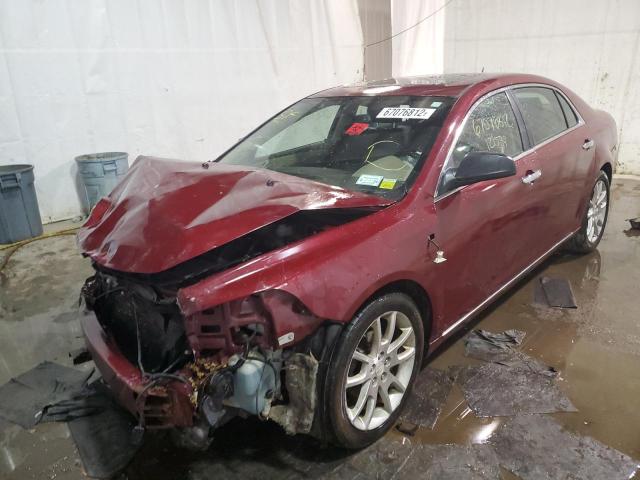 1G1ZK57718F255324 - 2008 CHEVROLET MALIBU LTZ Tünd qırmızı foto 2