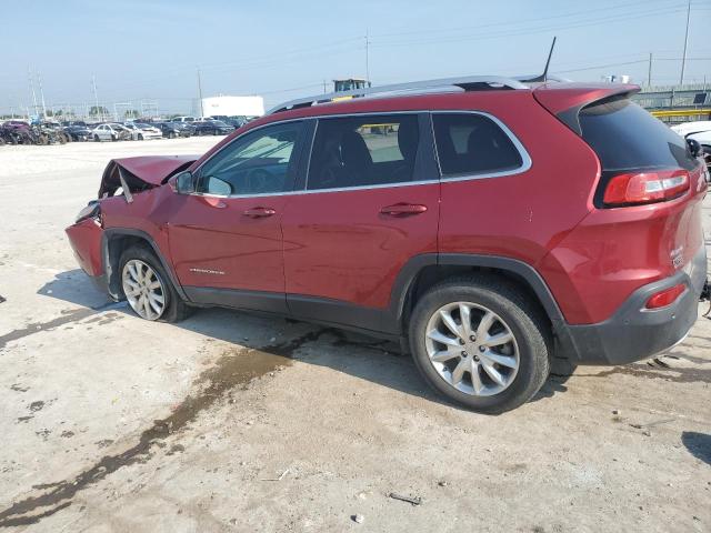 1C4PJMDB4HW583339 - 2017 JEEP CHEROKEE LIMITED MAROON photo 2