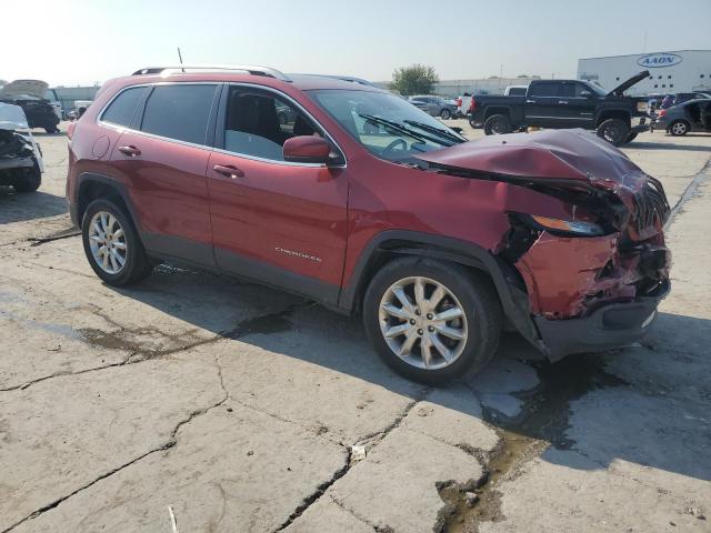 1C4PJMDB4HW583339 - 2017 JEEP CHEROKEE LIMITED MAROON photo 4